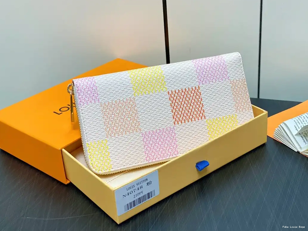 Rep ladies cm WALLET-19.5*10.5*2.5 VUITTON LOUIS ZIPPY 0606